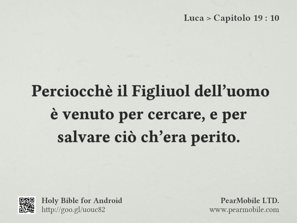 Luca, Capitolo 19:10